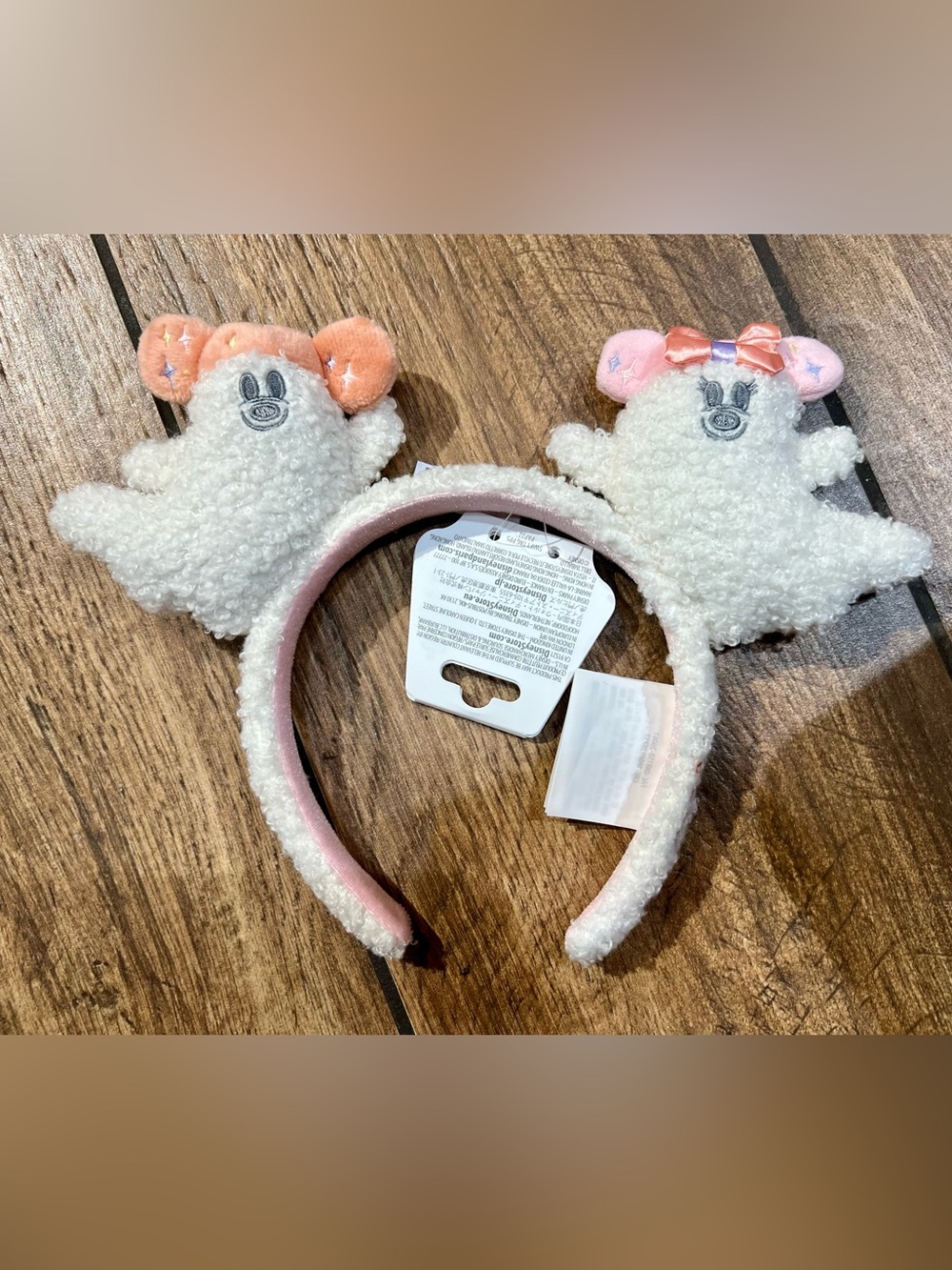 Disney Parks 2026 Halloween Pastel Cutie Mickey & Minnie Ghost Headband